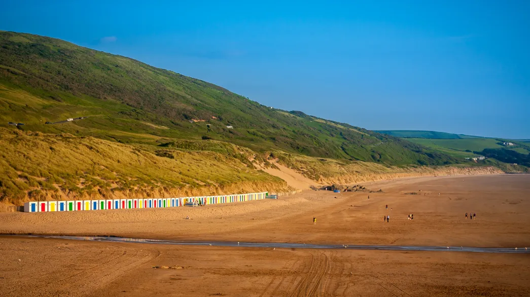 Stunning Evening Sunlight On Woolacombe Beach