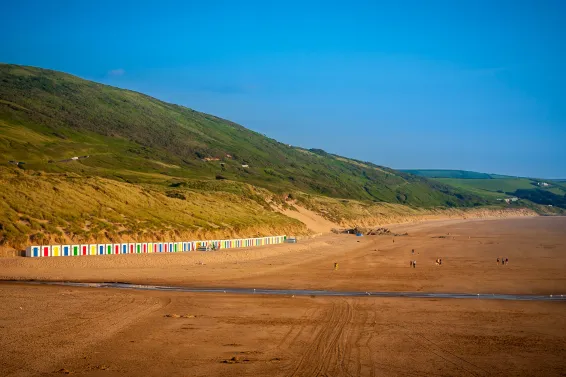 Stunning Evening Sunlight On Woolacombe Beach
