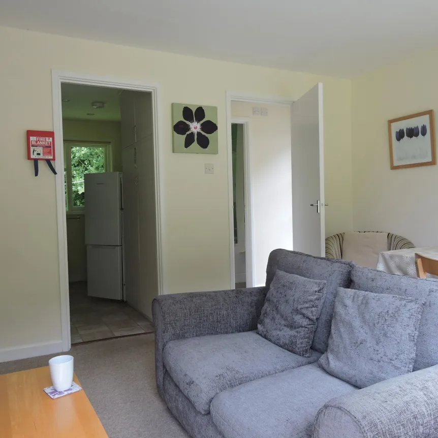 A view into the lounge at Clematis Cottage at Spreacombe Holiday Cottages