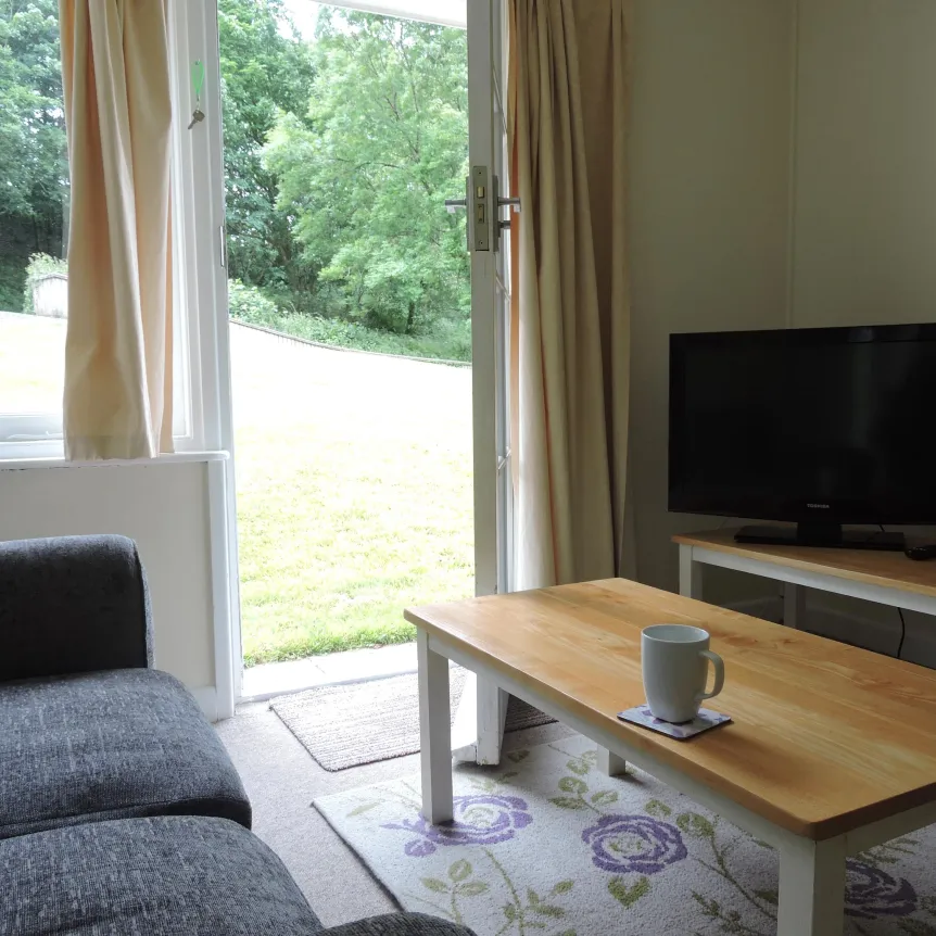 The lounge area of Clematis Cottage at Spreacombe Holiday Cottages