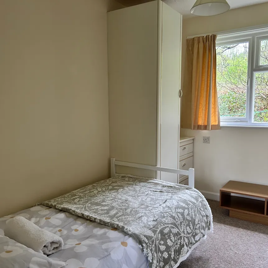 Bedroom 4, single with woodland view, Azalea cottage 