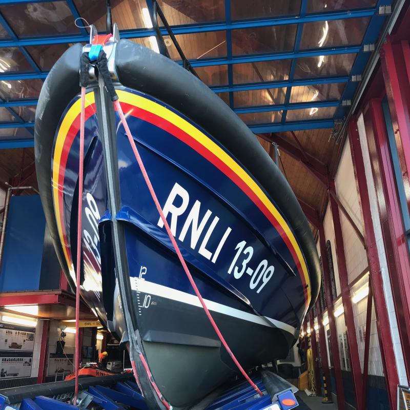 RNLI Shannon at Ilfracombe waiting for a call 