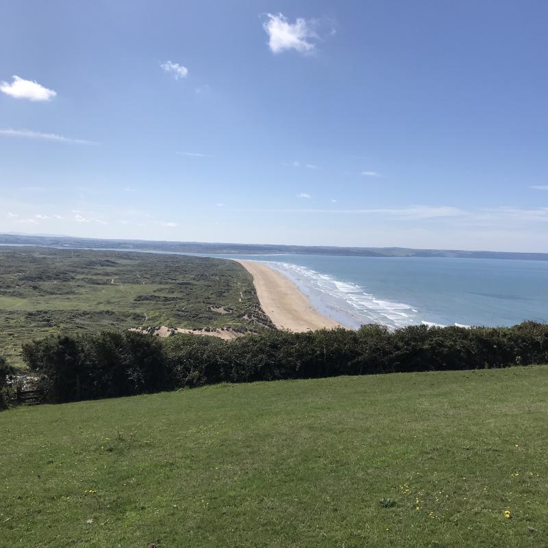 We walked to the top of Saunton Down.