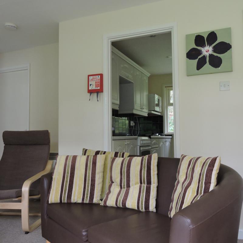 Lounge area looking towards the kitchen