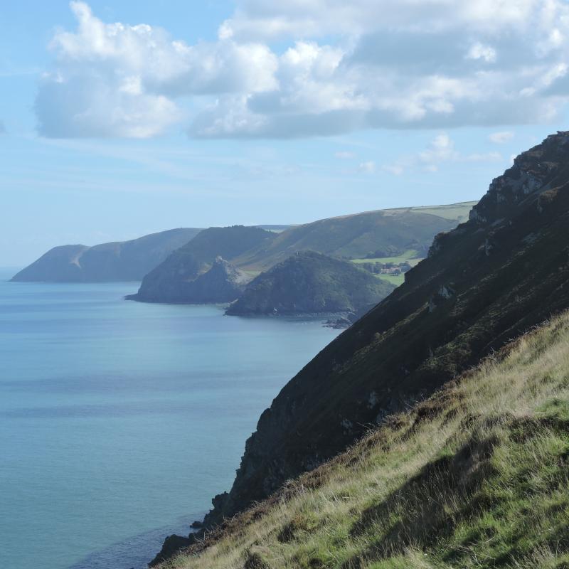 View from the cliff path near Heddon's Mouth 