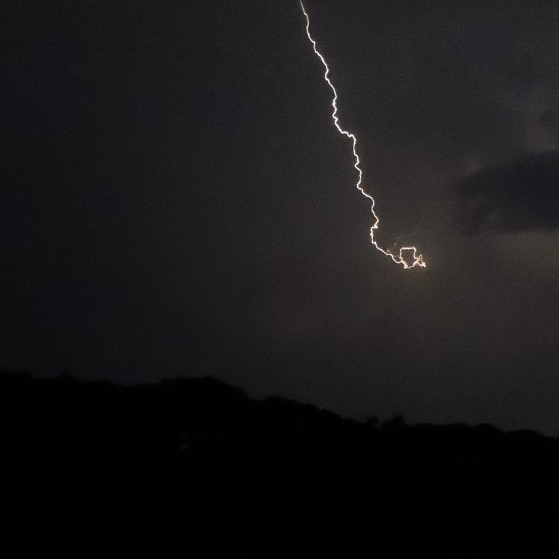 Lightning strike at Spreacombe