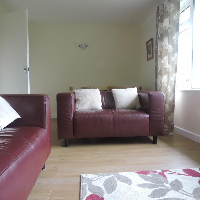 Lounge / Dining Room, Fuschia - Wood/laminate floor lounge, dog friendly.