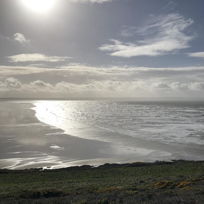 Saunton Sands, view from the road to Croyde