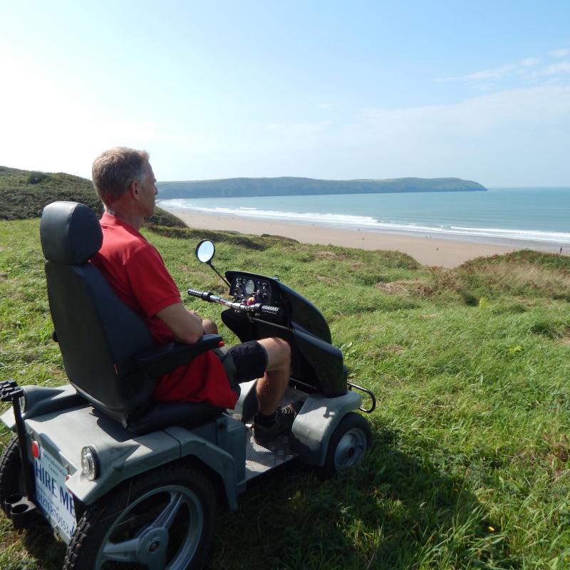 Use of the all terrain tramper on Woolacombe Sand Dunes