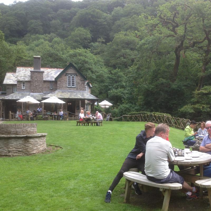 Picnic garden at Watersmeet